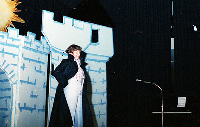 Contestant Peforming on Stage During the Talent Category of the 1978 Miss Sturgeon Falls Pageant