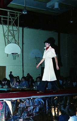 Contestant on Stage During the 1978 Miss Sturgeon Falls Pageant