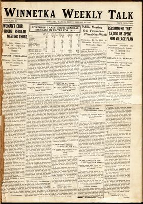 Winnetka Weekly Talk, 26 Jan 1917