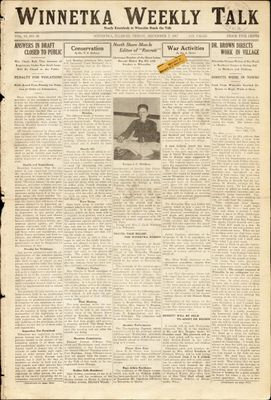 Winnetka Weekly Talk, 7 Dec 1917