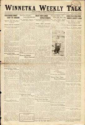 Winnetka Weekly Talk, 3 May 1918