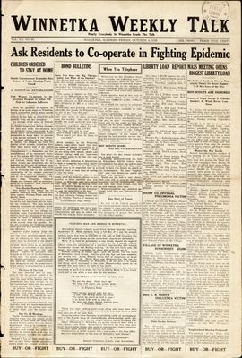 Winnetka Weekly Talk, 4 Oct 1918