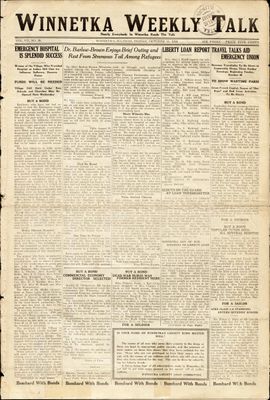 Winnetka Weekly Talk, 11 Oct 1918