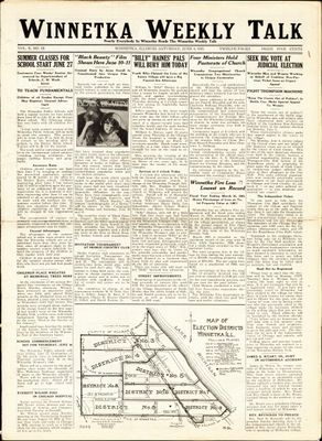 Winnetka Weekly Talk, 4 Jun 1921