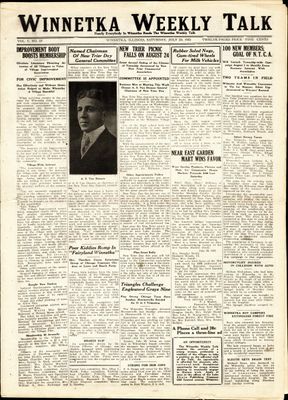 Winnetka Weekly Talk, 23 Jul 1921