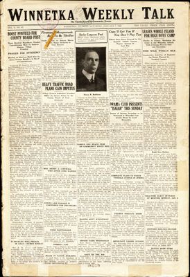 Winnetka Weekly Talk, 7 Jan 1922