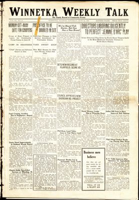 Winnetka Weekly Talk, 24 Jun 1922