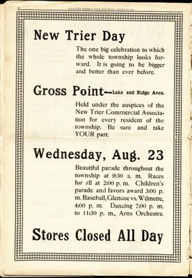 Winnetka Weekly Talk, 26 Aug 1922