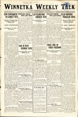 Winnetka Weekly Talk, 23 Aug 1924