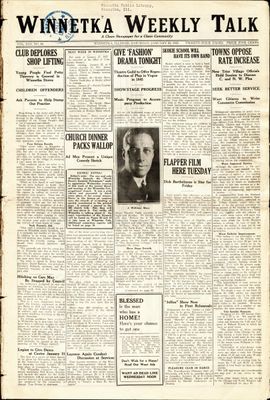 Winnetka Weekly Talk, 24 Jan 1925