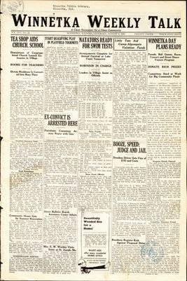 Winnetka Weekly Talk, 8 Aug 1925