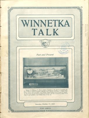 Winnetka Weekly Talk, 17 Oct 1925