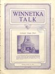 Winnetka Weekly Talk, 31 Oct 1925