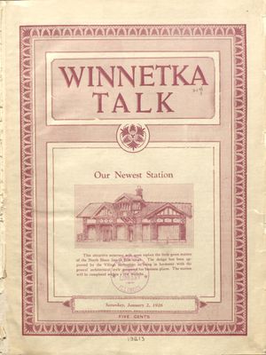 Winnetka Weekly Talk, 2 Jan 1926