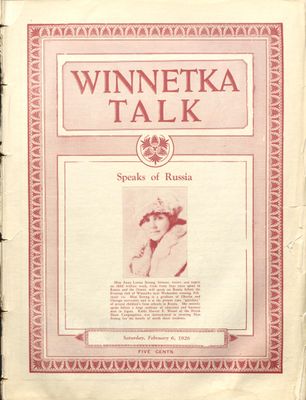 Winnetka Weekly Talk, 6 Feb 1926