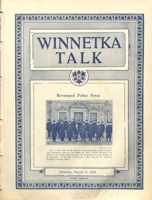 Winnetka Weekly Talk, 13 Mar 1926