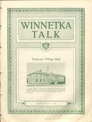 Winnetka Weekly Talk, 20 Mar 1926