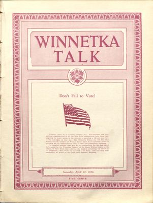 Winnetka Weekly Talk, 10 Apr 1926