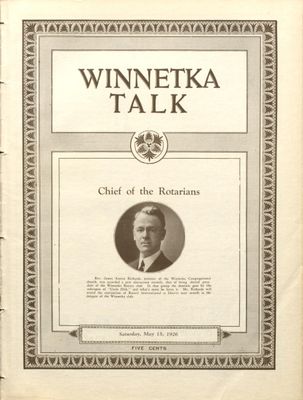 Winnetka Weekly Talk, 15 May 1926