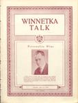 Winnetka Weekly Talk, 22 May 1926