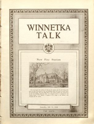 Winnetka Weekly Talk, 31 Jul 1926