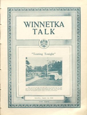 Winnetka Weekly Talk, 14 Aug 1926