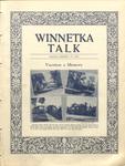 Winnetka Weekly Talk, 18 Sep 1926