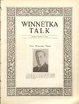 Winnetka Weekly Talk, 9 Oct 1926