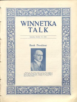 Winnetka Weekly Talk, 16 Oct 1926