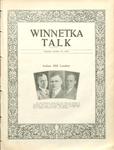 Winnetka Weekly Talk, 30 Oct 1926