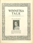 Winnetka Weekly Talk, 4 Dec 1926