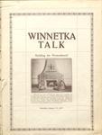 Winnetka Weekly Talk, 15 Jan 1927