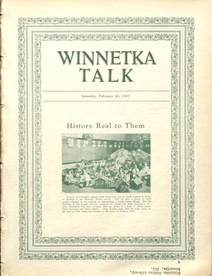 Winnetka Weekly Talk, 26 Feb 1927