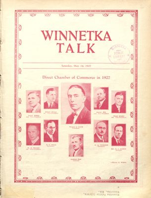 Winnetka Weekly Talk, 14 May 1927