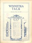 Winnetka Weekly Talk, 28 May 1927