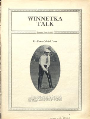 Winnetka Weekly Talk, 18 Jun 1927