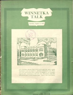 Winnetka Weekly Talk, 13 Aug 1927