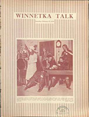 Winnetka Weekly Talk, 25 Feb 1928