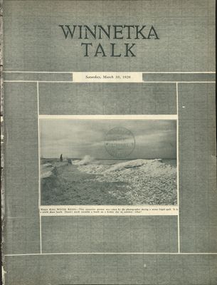 Winnetka Weekly Talk, 10 Mar 1928