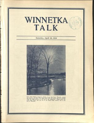 Winnetka Weekly Talk, 28 Apr 1928