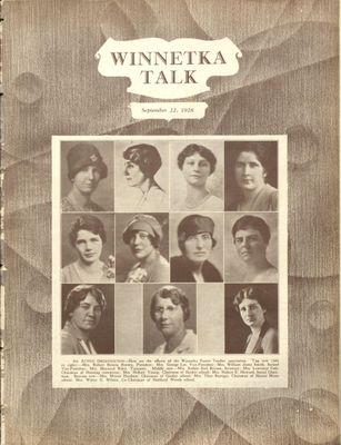 Winnetka Weekly Talk, 22 Sep 1928