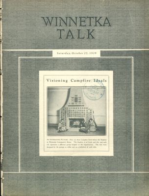 Winnetka Weekly Talk, 27 Oct 1928