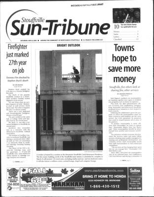 Stouffville Sun-Tribune (Stouffville, ON), 8 Nov 2008