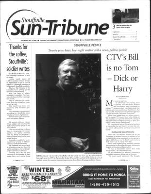 Stouffville Sun-Tribune (Stouffville, ON), 6 Dec 2008