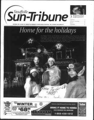 Stouffville Sun-Tribune (Stouffville, ON), 20 Dec 2008