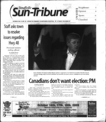 Stouffville Sun-Tribune (Stouffville, ON), 15 Aug 2009