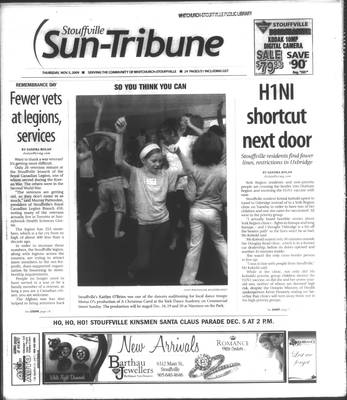 Stouffville Sun-Tribune (Stouffville, ON), 5 Nov 2009