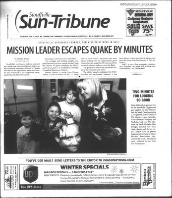 Stouffville Sun-Tribune (Stouffville, ON), 21 Jan 2010