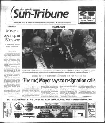 Stouffville Sun-Tribune (Stouffville, ON), 10 Jun 2010