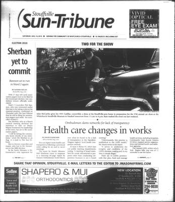 Stouffville Sun-Tribune (Stouffville, ON), 14 Aug 2010